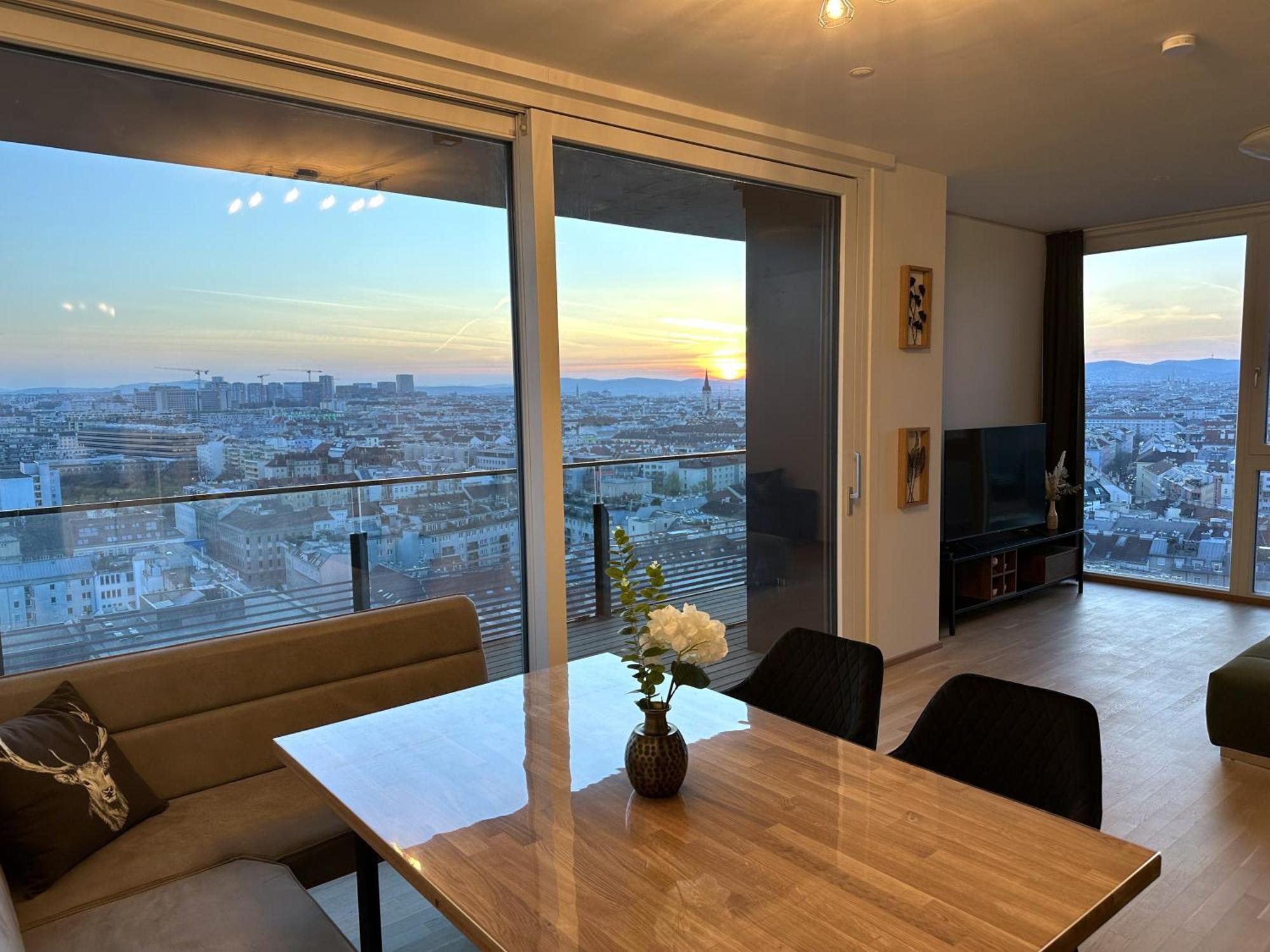 Panorama Sky Apartment I Rooftop Pool I Metro Station 비엔나 외부 사진